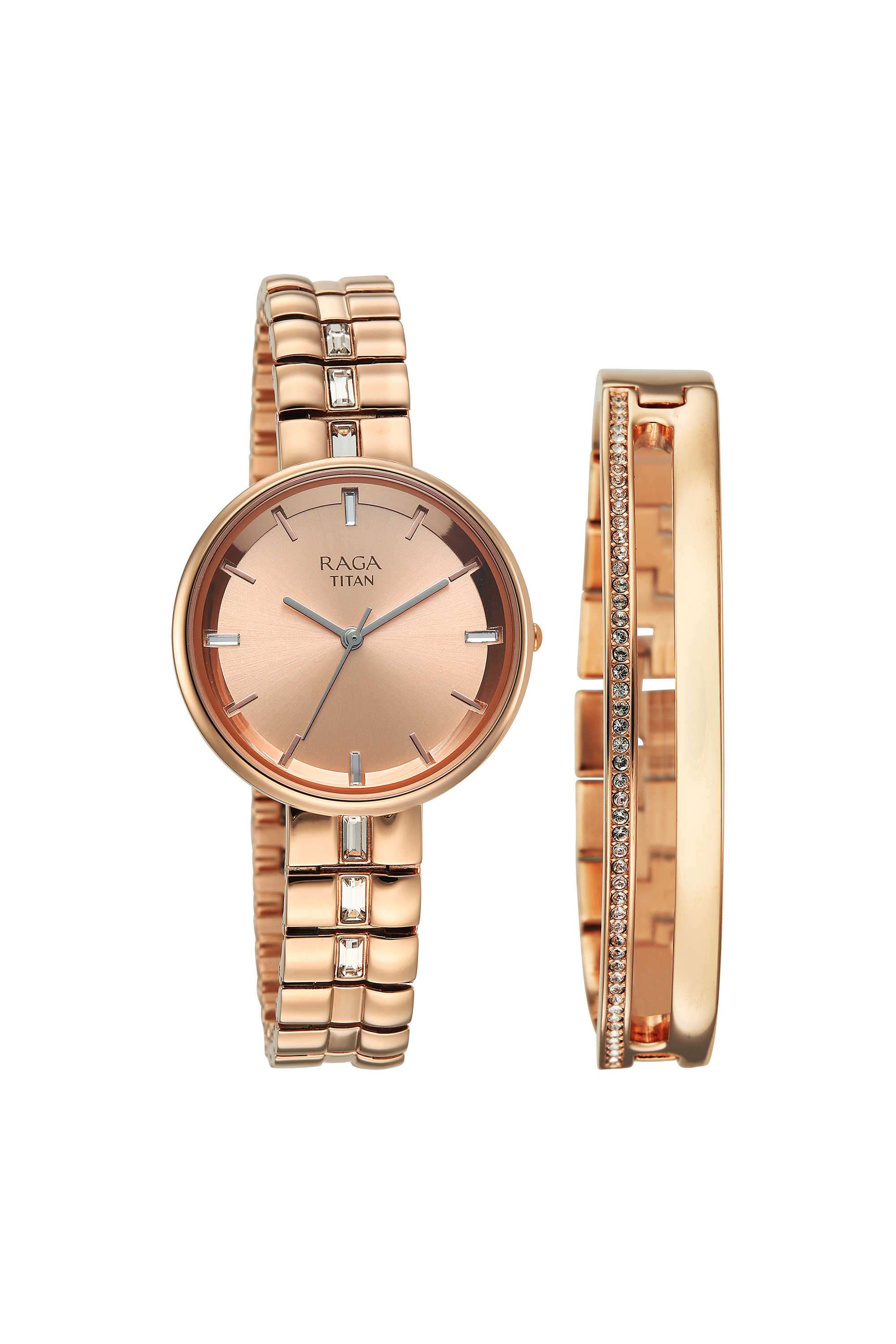 RAGA-CONTEMPORE-Phase-II-32-x-6.85-x-32-mm-Rose-Gold-Dial-Metal-Analogue-Watch-For-Women---95310WM01F