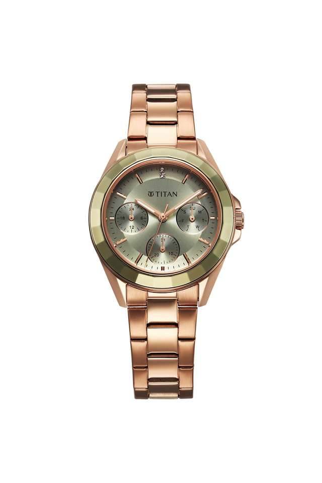 Purple-Glamour-Phase-II-39x8.65x33-mm-Stainless-Steel-Green-Dial-Analogue-Wrist-Watch-for-Women---95315KM03