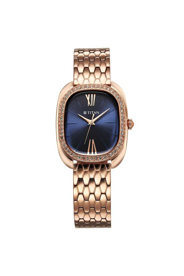 Purple-Glamour-Phase-II-36x7.60x28.50-mm-Stainless-Steel-Blue-Dial-Analogue-Wrist-Watch-for-Women---95317WM01