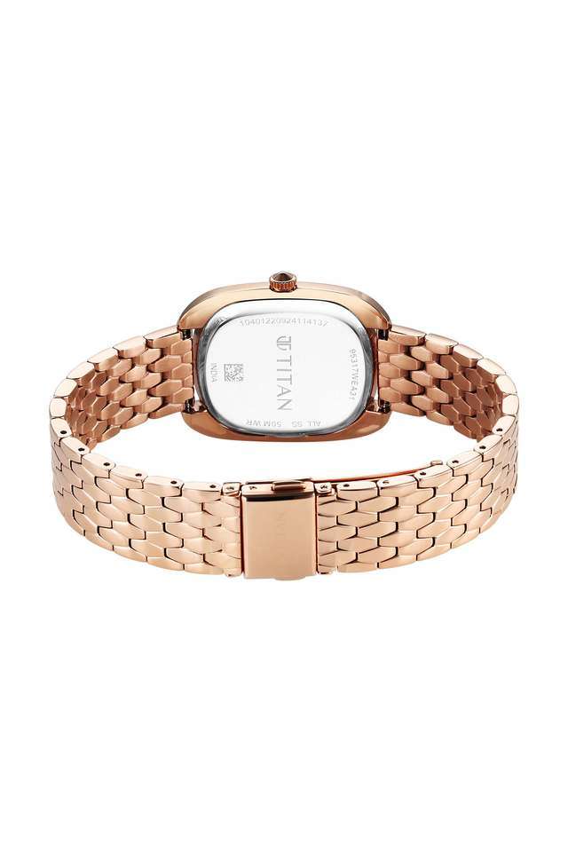 Purple-Glamour-Phase-II-36x7.60x28.50-mm-Stainless-Steel-Blue-Dial-Analogue-Wrist-Watch-for-Women---95317WM01