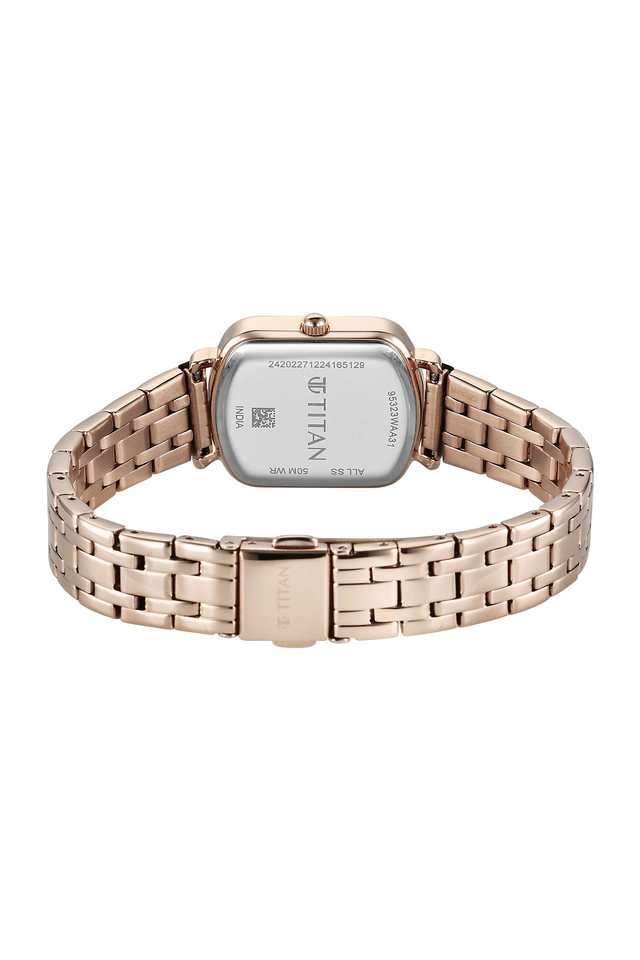 Metro-Phase-II-Quartz-34.20-x-7.20-x-26-mm-Red-Dial-Stainless-Steel-Analogue-Wrist-Watch-for-Women---95323WM01