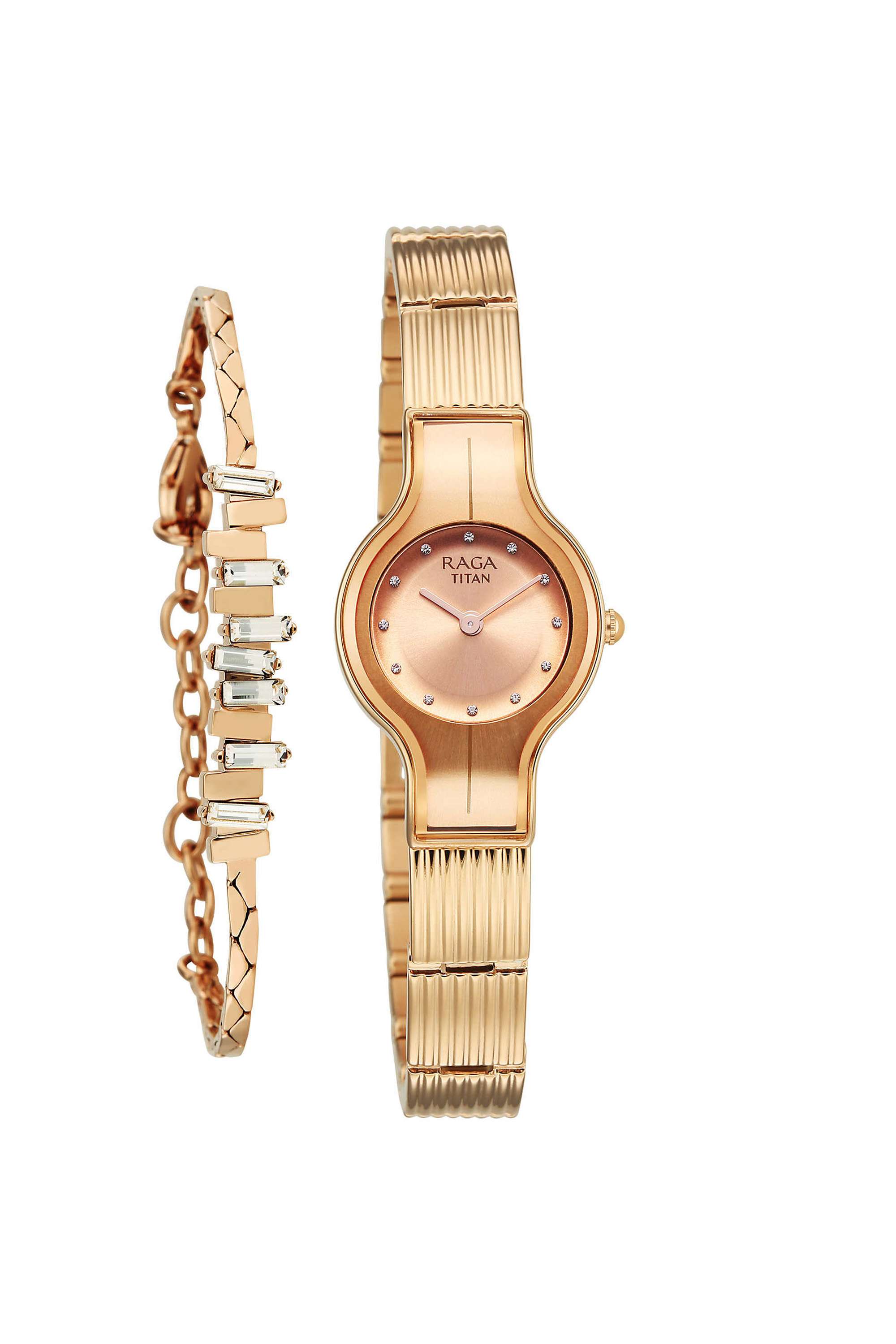 Raga-Glimmers-36.46x6.25x22-mm-Rose-Gold-/-Copper-Brass-Analogue-Watch-For-Women---95328WM01F