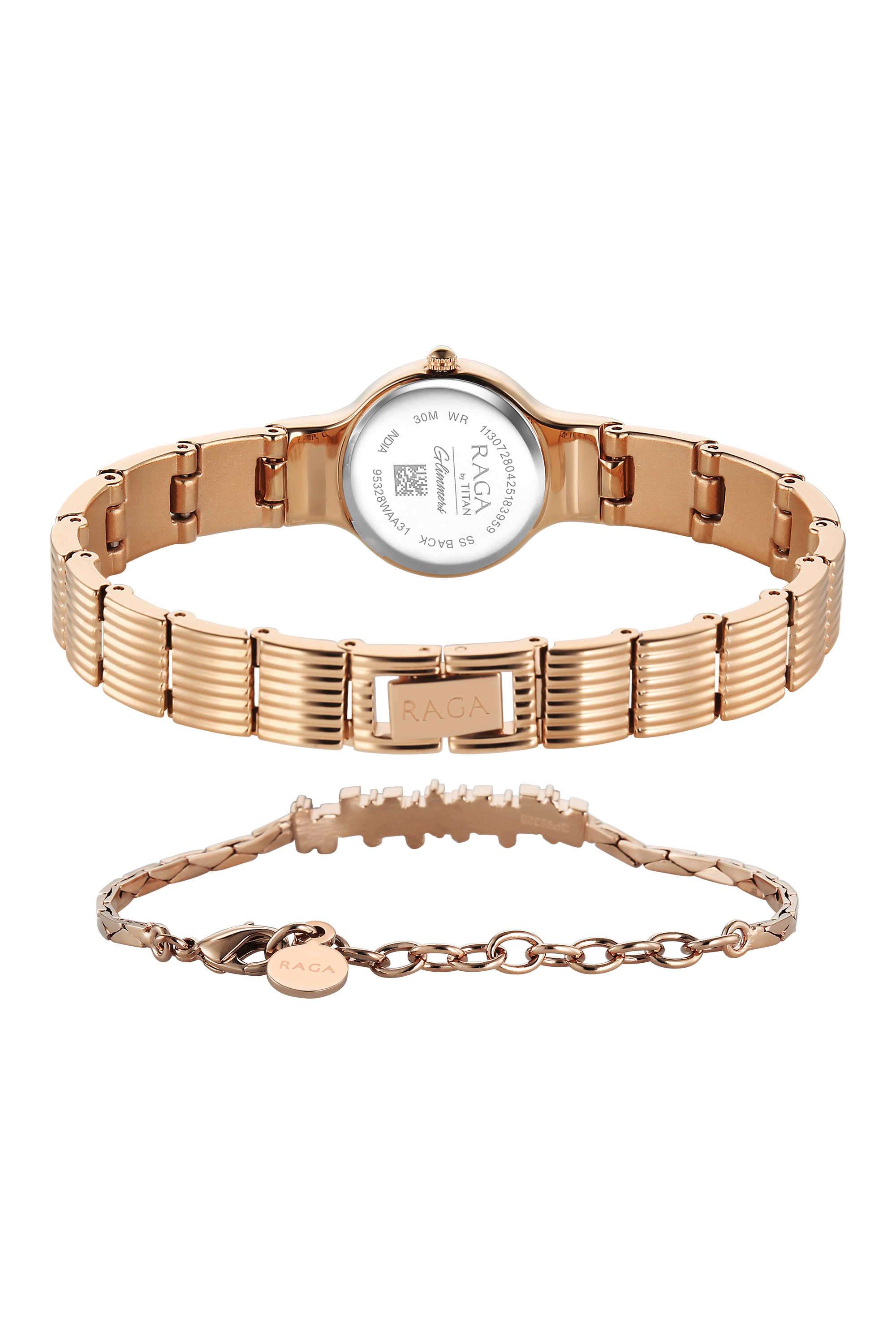 Raga-Glimmers-36.46x6.25x22-mm-Rose-Gold-/-Copper-Brass-Analogue-Watch-For-Women---95328WM01F