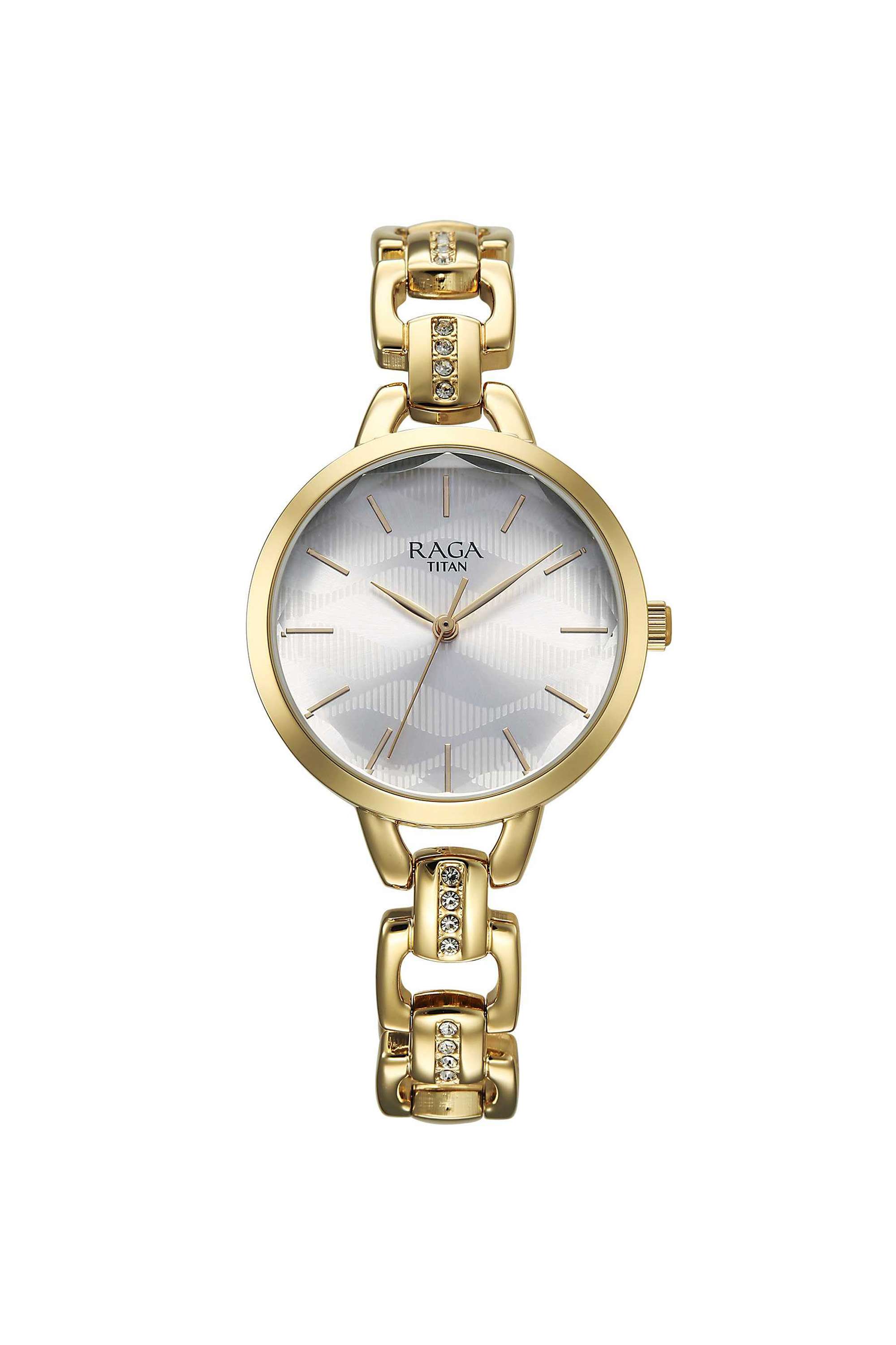 Raga-Showstopper-3.0-Quartz-41-x-7.75-x-32-mm-Silver-Dial-Metal-Analogue-Wrist-Watch-for-Women---95352YM01