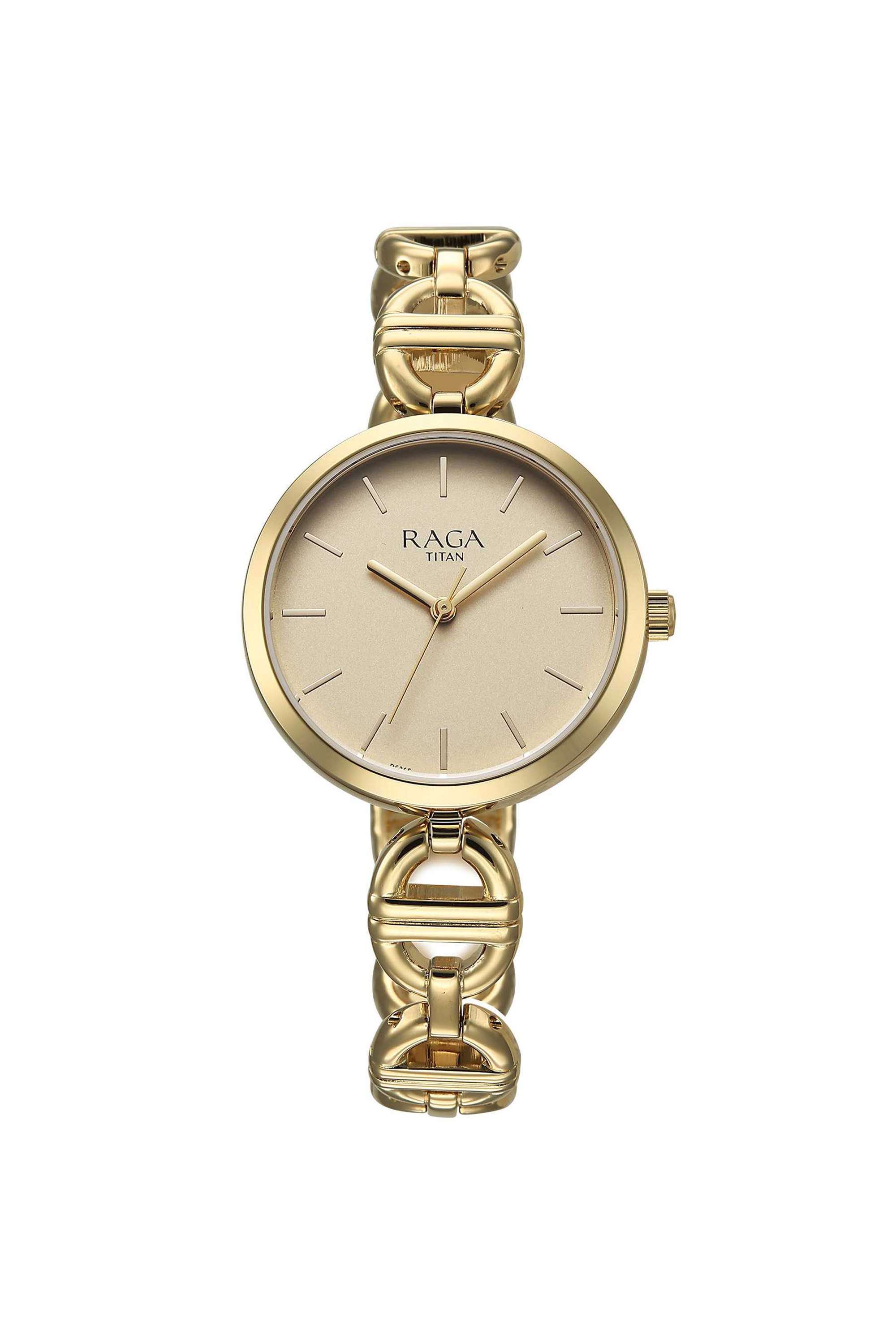 Raga-Showstopper-3.0-Quartz-41-x-7.75-x-32-mm-Yellow-Dial-Metal-Analogue-Wrist-Watch-for-Women---95353YM01