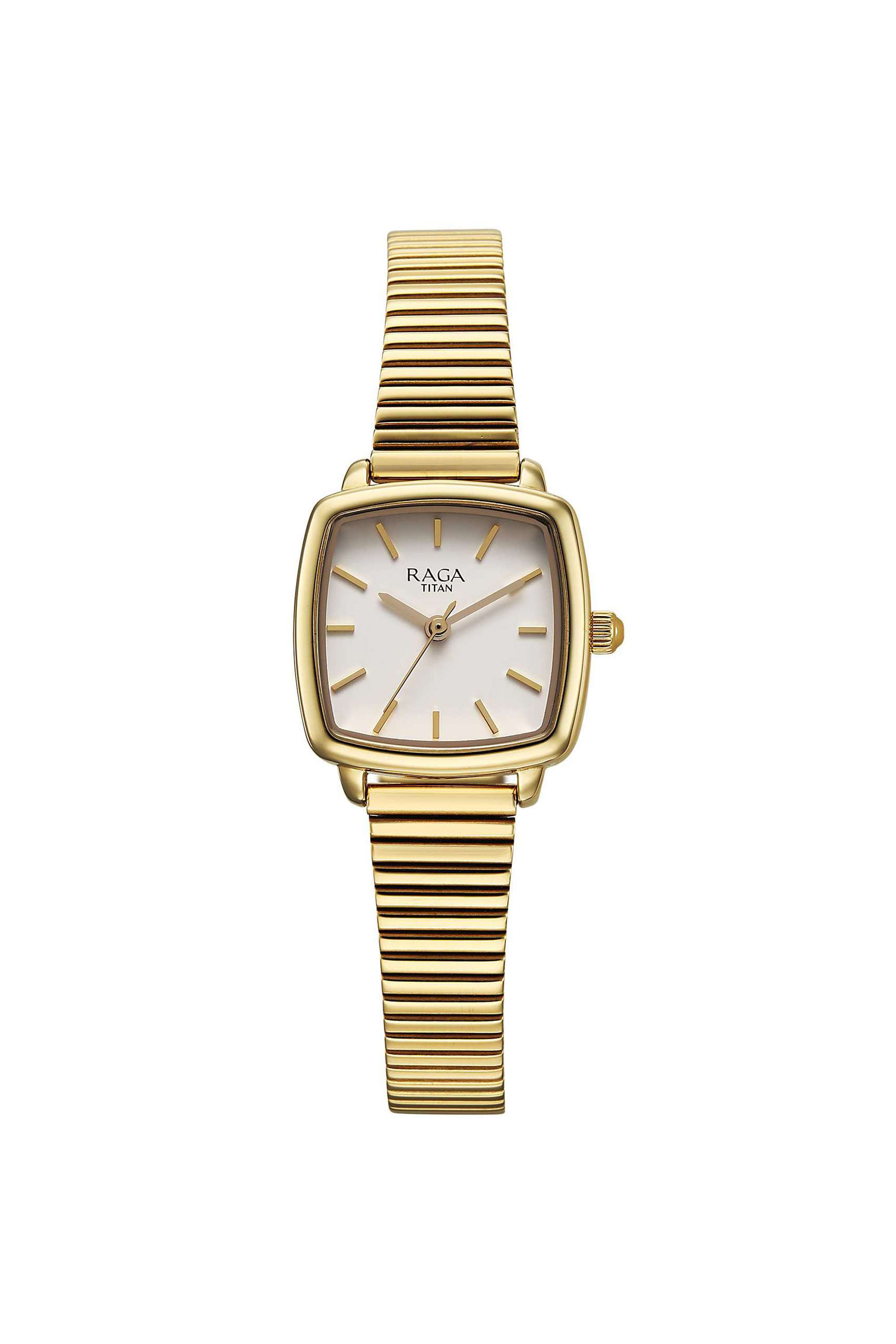 Raga-Showstopper-3.0-Quartz-30-x-8.90-x-30-mm-Yellow-Dial-Metal-Analogue-Wrist-Watch-for-Women---95355YM01