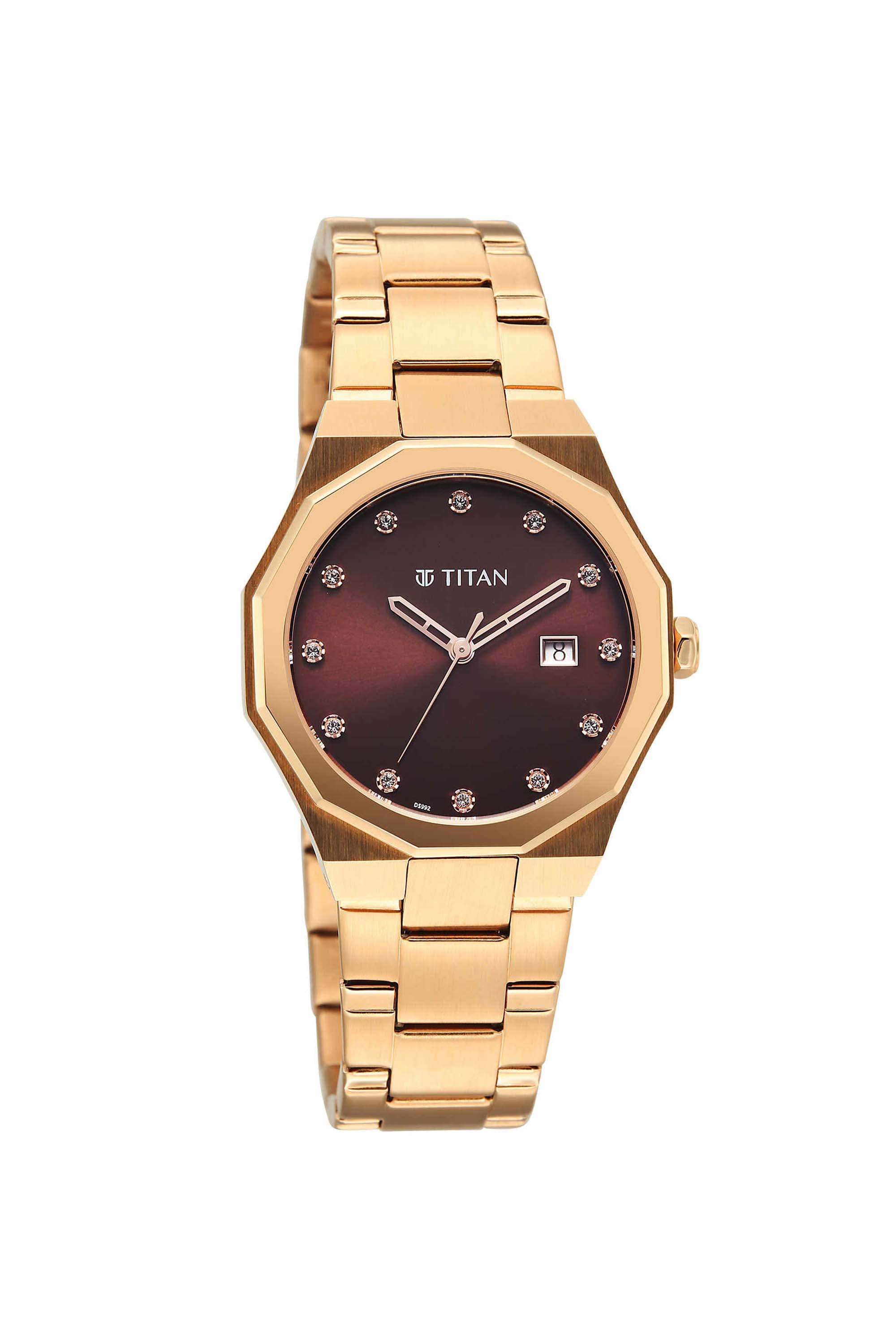 Purple-Radiance-38.5x7.6x32-mm-Brown-Dial-Stainless-Steel-Analogue-Watch-For-Women---95376WM01