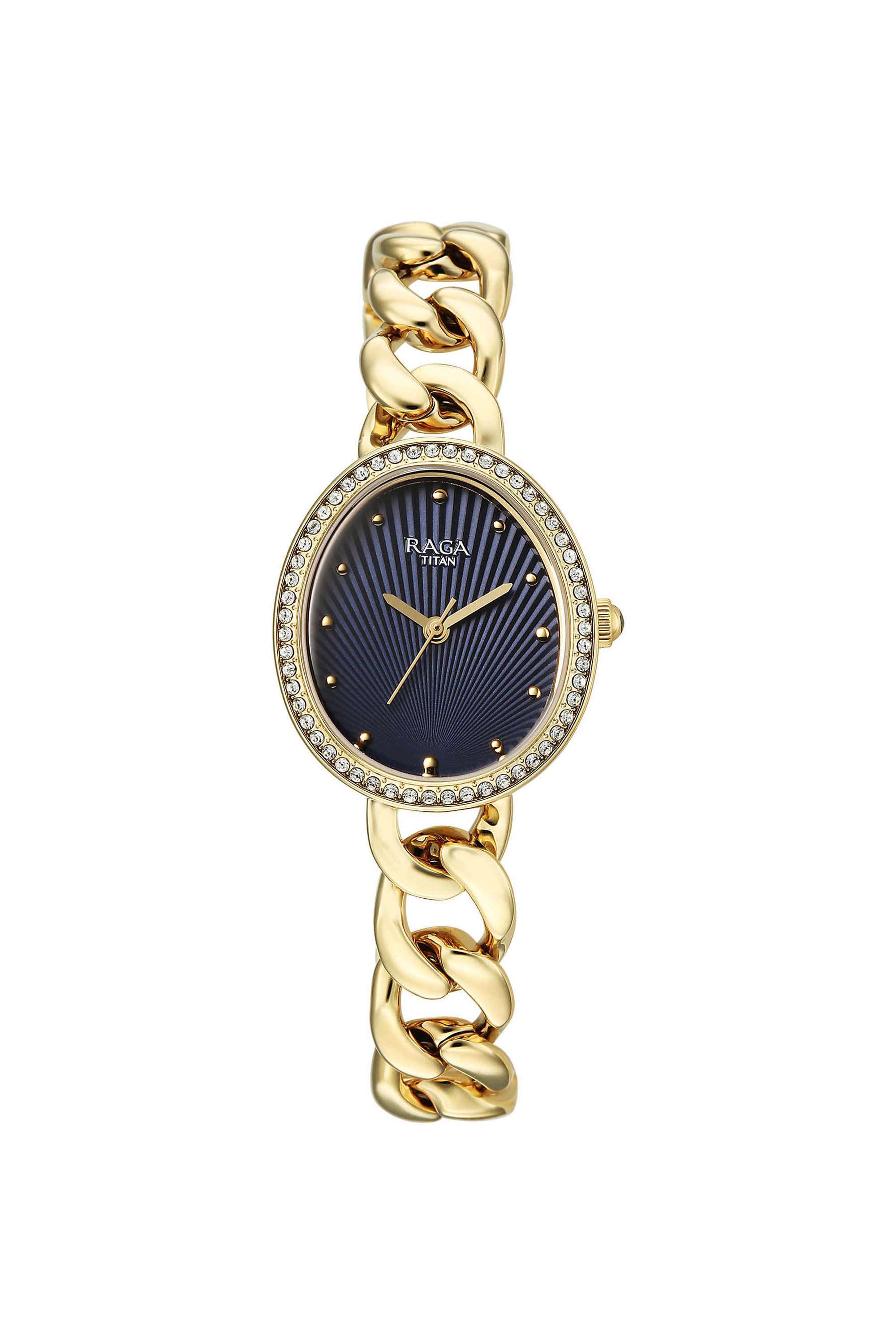 Raga-Spotlight-30-x-7.7-x-26-mm-Blue-Dial-Brass-Analogue-Watch-For-Women---95429YM01