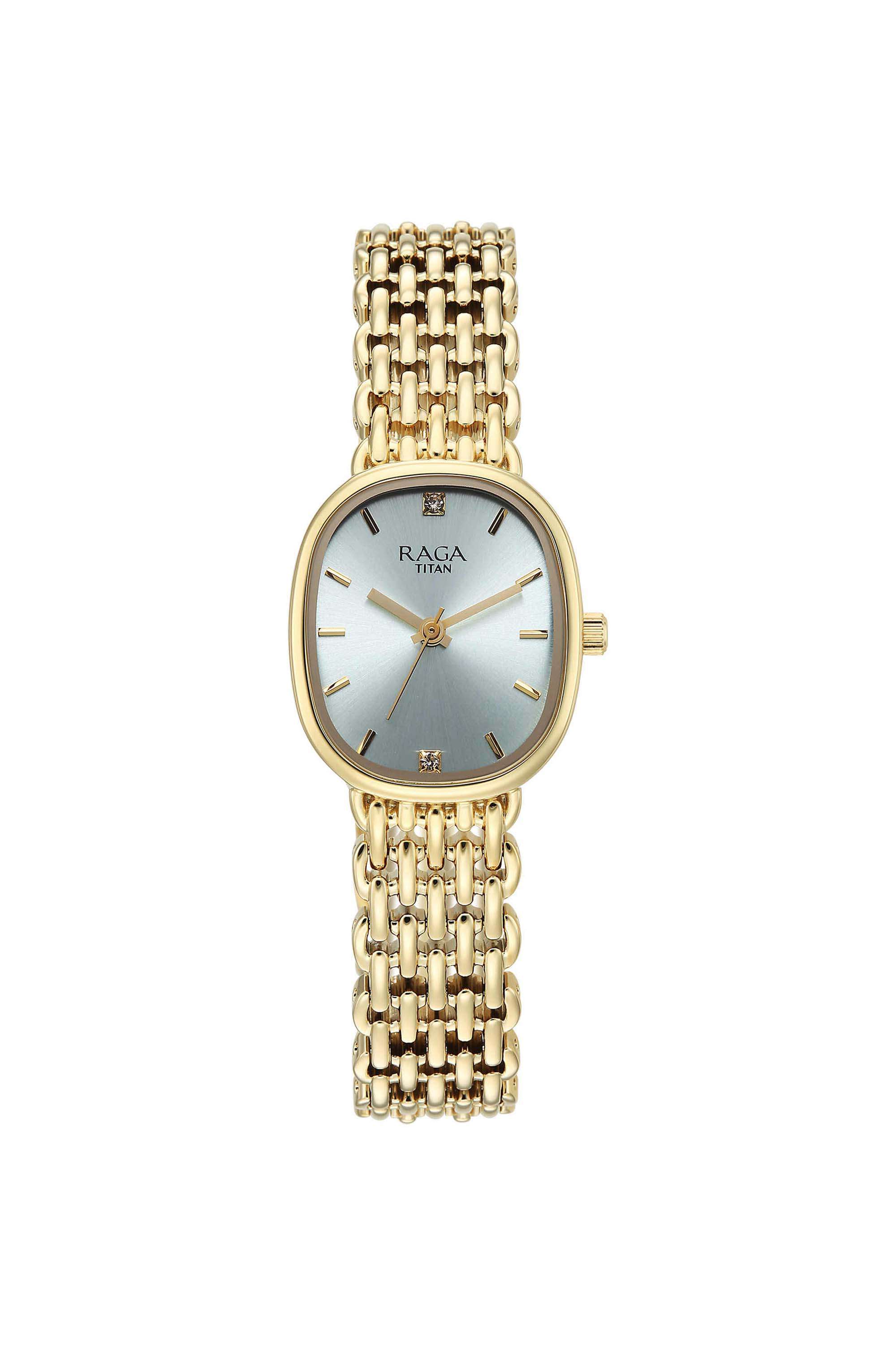Raga-Spotlight-38.7-x-7.2-x-24-mm-Blue-Dial-Brass-Analogue-Watch-For-Women---95430YM01