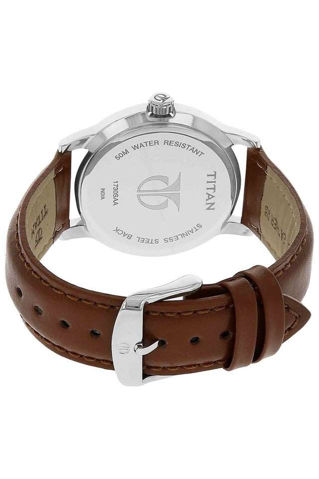 Buy Titan NoColour Mens NEO Pack II Black Dial Leather Analogue