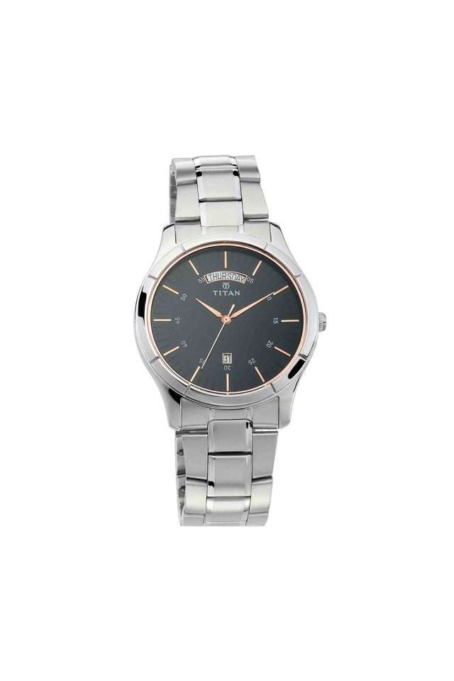 Buy Titan NoColour Mens NEO III Black Dial Stainless Steel