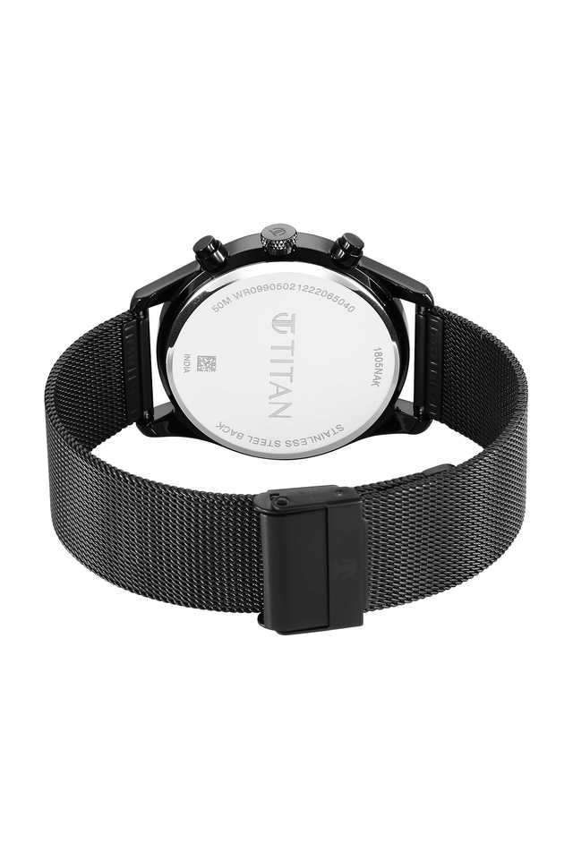 49.2-x-11.2-x-42-mm-Black-Dial-Stainless-Steel-Analogue-Watch-For-Men---1805NM05