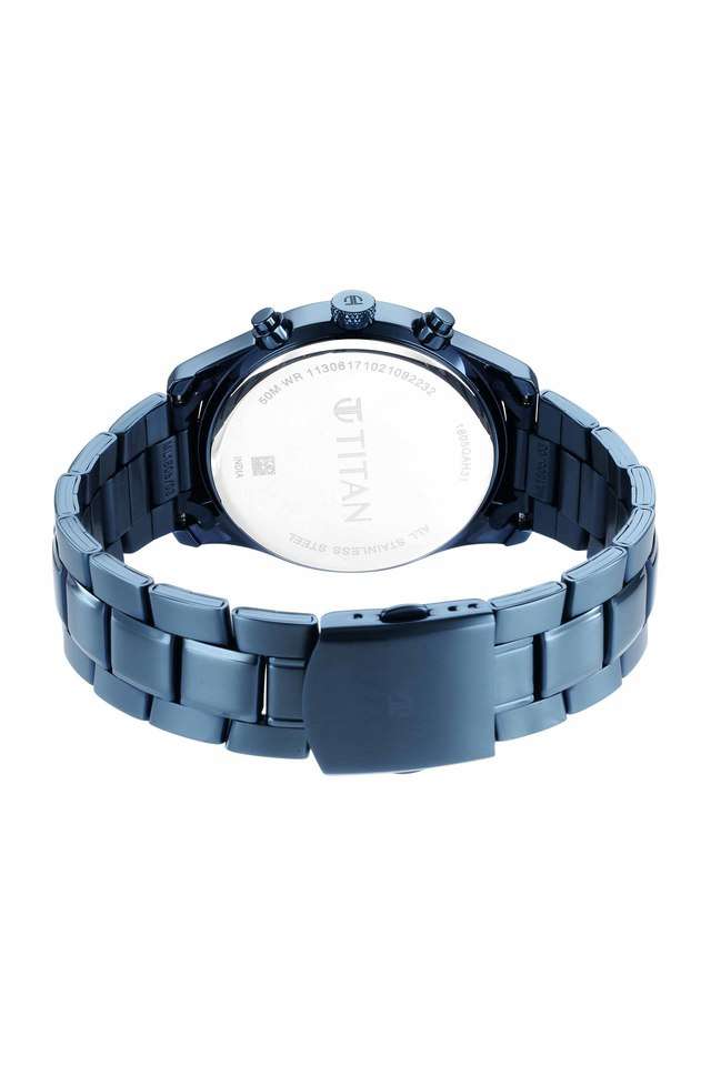 Mens-49.2-x-42-mm-NEO-Splash-Blue-Dial-Stainless-Steel-Analogue-Watch