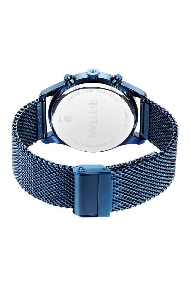 Mens-49.2-x-42-mm-NEO-Splash-Blue-Dial-Stainless-Steel-Analogue-Watch
