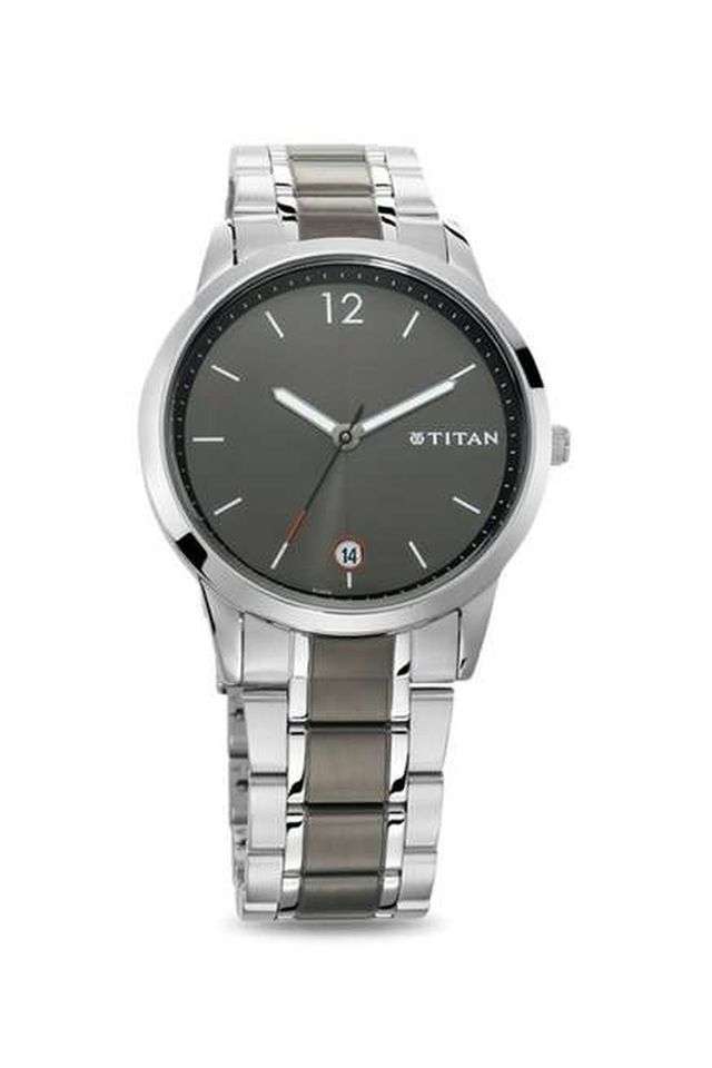 Mens-Two-Tone-Dial-Stainless-Steel-Analogue-Watch---1806KM01