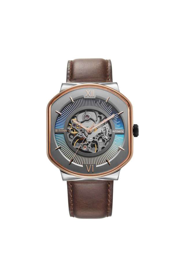 Techno-Beats-45.6-x-11.9-x-39.8-MM-Anthracite-Leather-Analog-Watch-For-Men---1893KL01