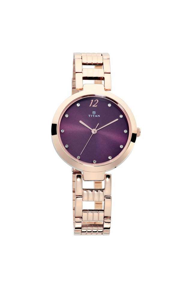 Womens-Ladies-Purple-Fashion-Basics-Purple-Dial-Stainless-Steel-Analogue-Watch---NM2480WM02