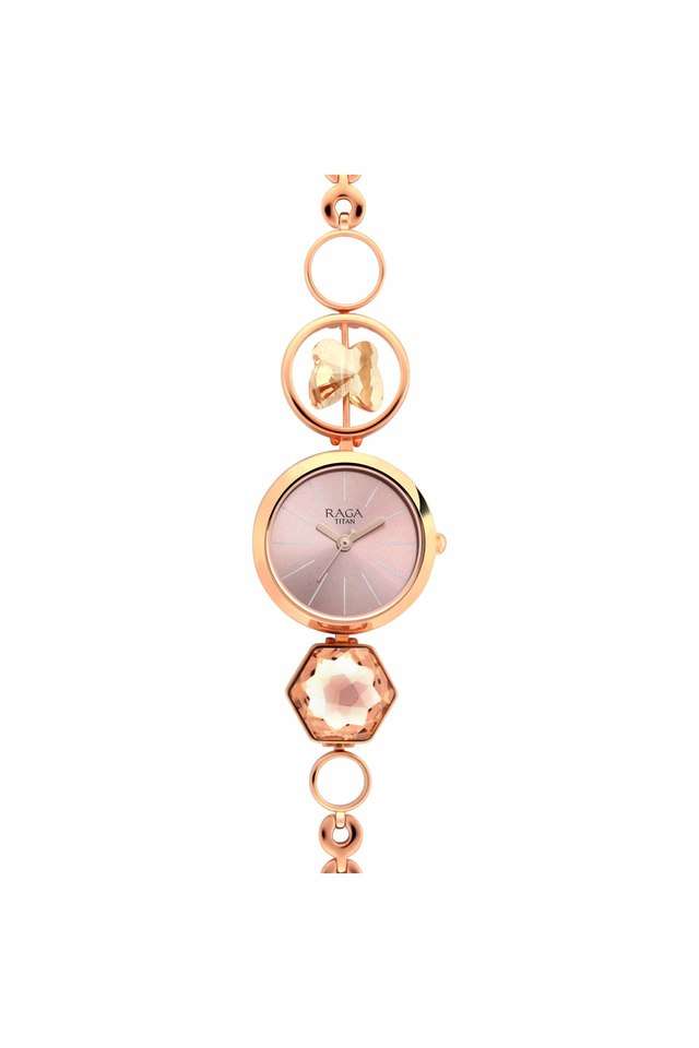 Womens-Moments-of-Joy-Rose-Gold-Dial-Brass-Analogue-Watch---2606WM09