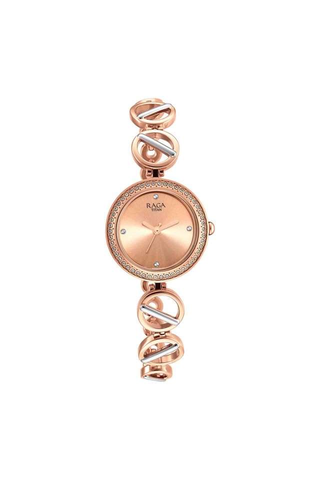Womens-31---36-mm-Titan-Raga-Viva-Iv-Phase-Ii-Rose-Gold-Dial-Brass-Analogue-Watch---2643KM01