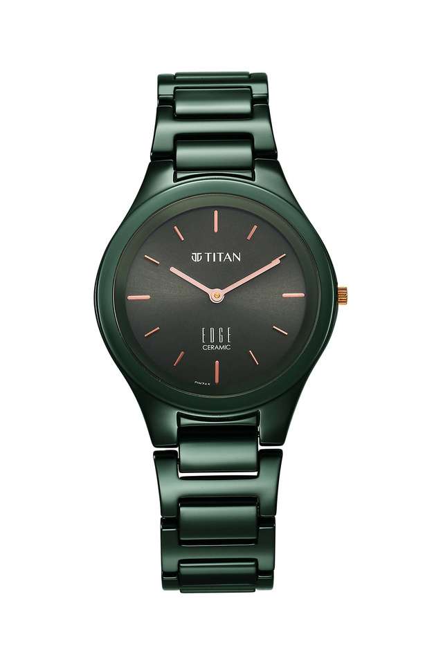 Edge-Ceramic-Green-40.50X4.55X34.00-mm-Green-Dial-Ceramic-Analog-Watch-For-Women---2653QC06