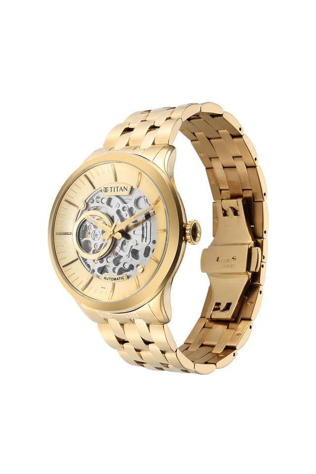 Mens-48.50-x-13-x-43-mm-Metal-Mechanical-II-Hamilton-Dial-Stainless-Steel-Analog-Watch---90140YM01