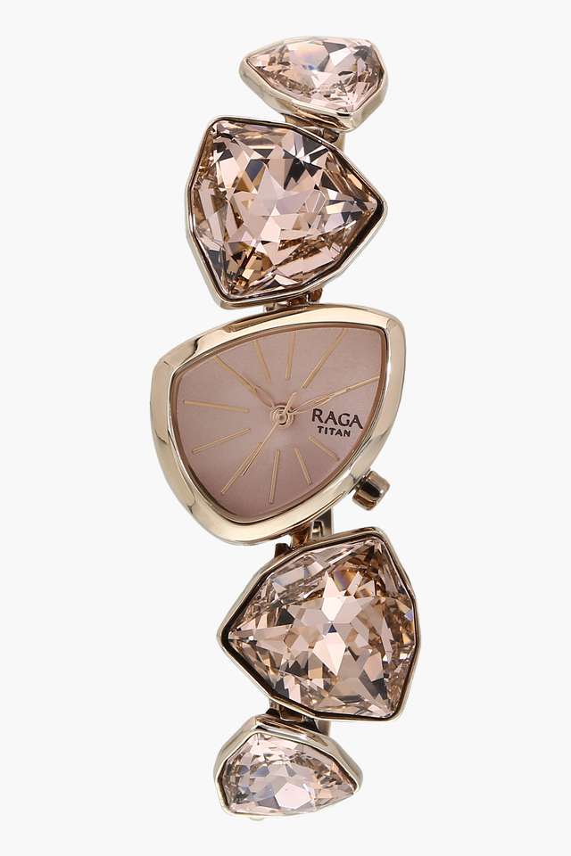 Womens-Analogue-Pink-Dial-Metallic-Watch-One-Extra-Bracelet---95095WM01F