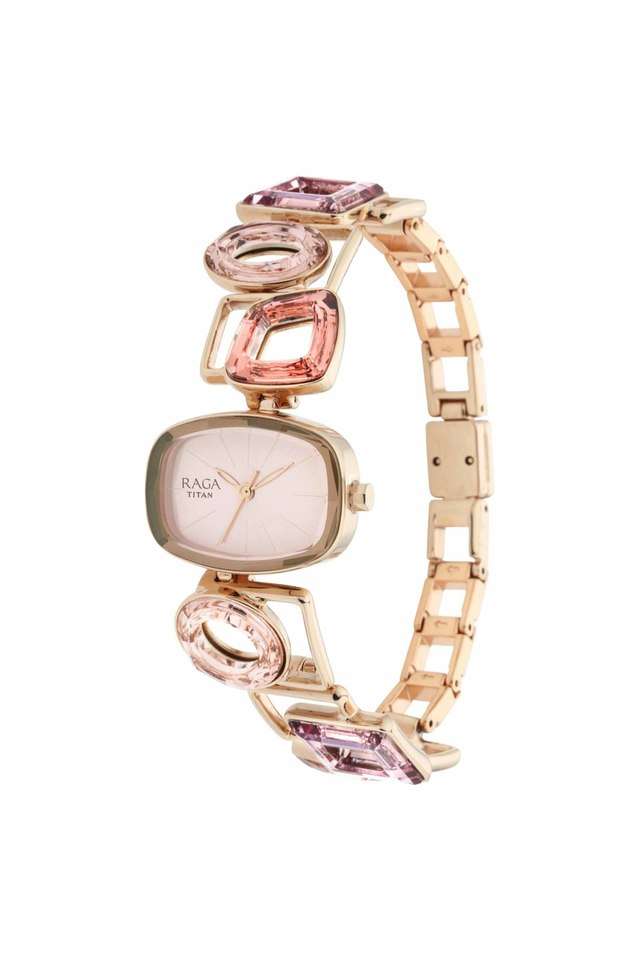 Buy Titan NoColour Womens mm Raga Facets Pink Dial Brass