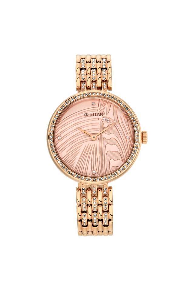 Womens-Animalia-Rose-Gold-Dial-Stainless-Steel-Analogue-Watch---95129WM01