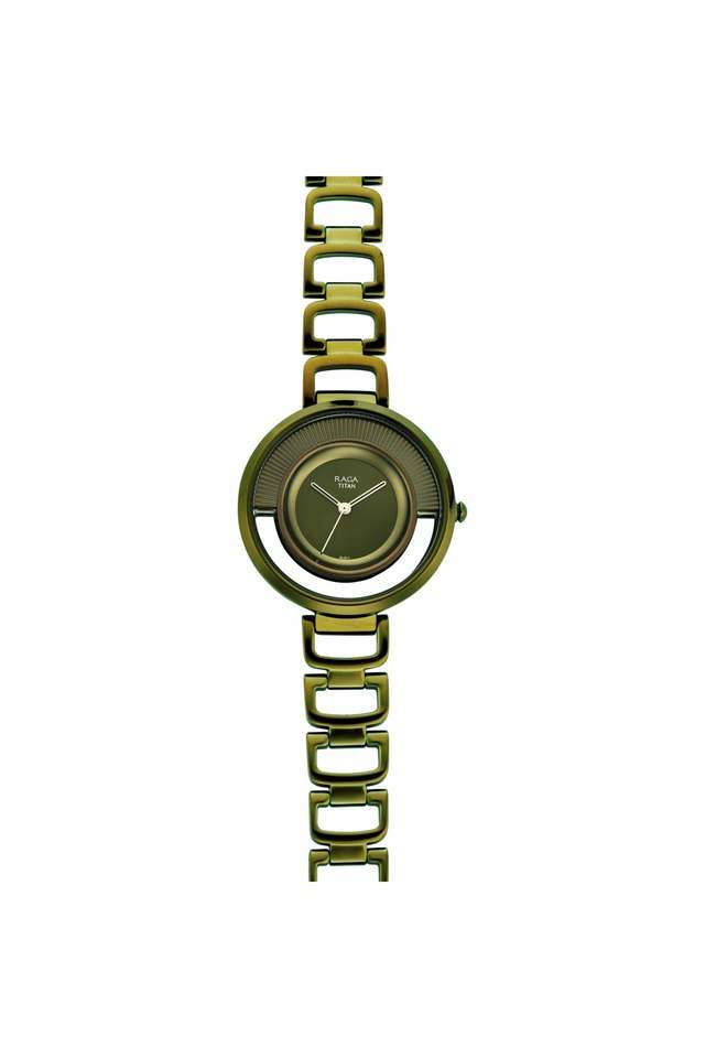 Womens-Moments-of-Joy-Green-Dial-Brass-Analogue-Watch---95140QM01