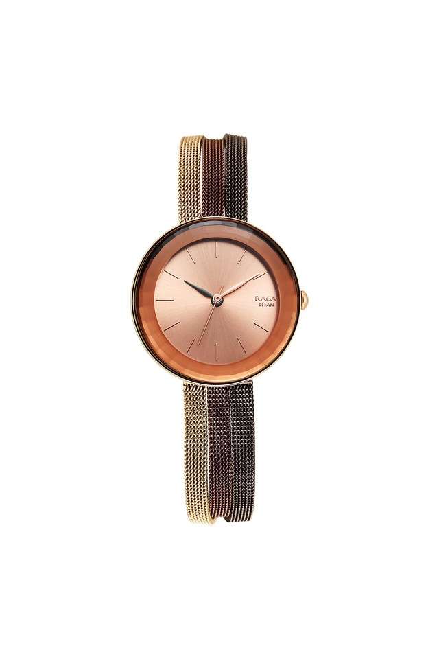 Womens-29-x-8.35-x-29-mm-Raga-Delight-Rose-Gold-Dial-Stainless-Steel-Analog-Watch---95153KM01