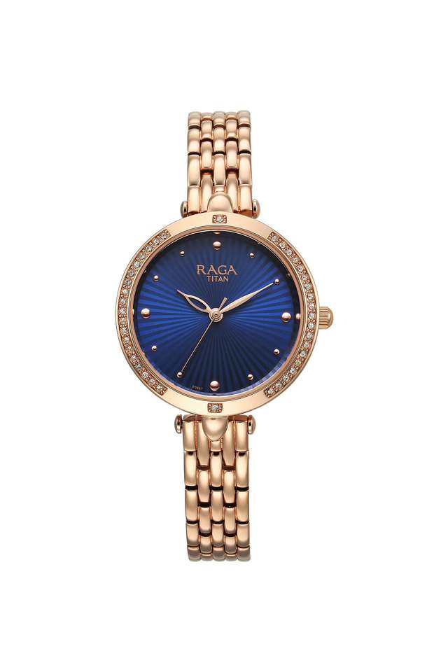 Raga-Showstopper-39-mm-Blue-Dial-Metal-Analogue-Watch-For-Women---95266WM01