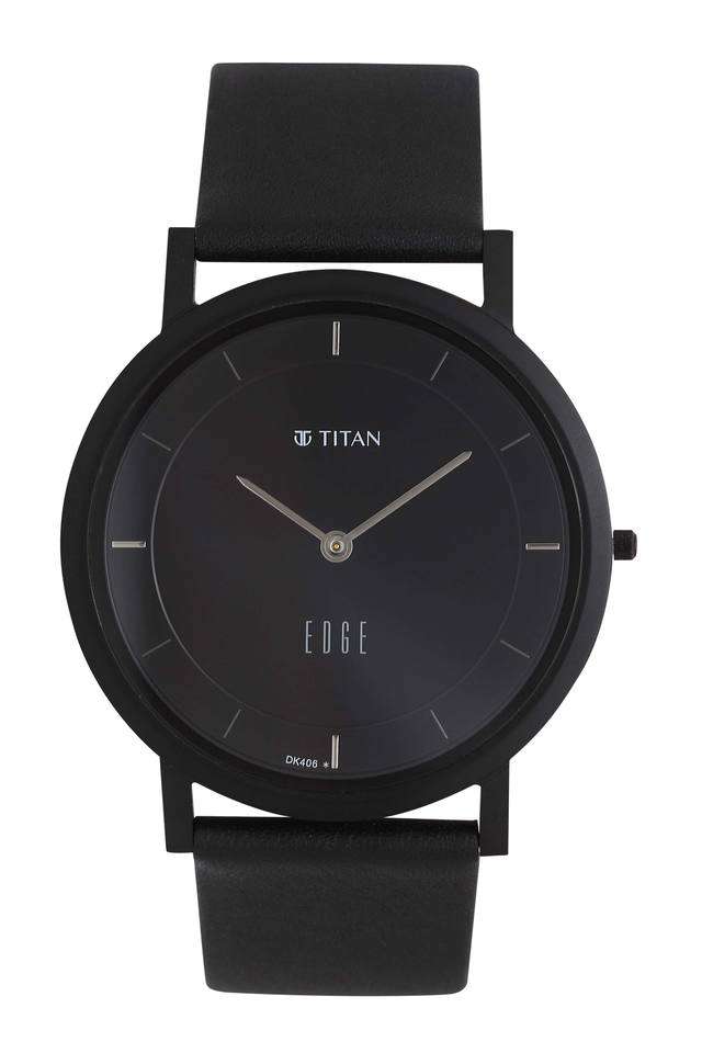 30-39-mm-Black-Dial-Leather-Strap-Analogue-Watch-for-Men---1595NL04