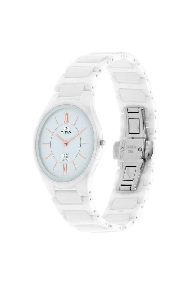 Buy Titan NoColour Mens mm Edge Ceramic White Dial Ceramic