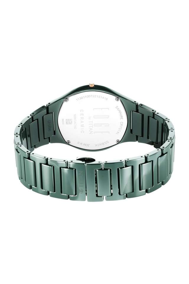 Mens-47-x-4.20-x-40.50-mm-Edge-Green-Dial-Ceramic-Analog-Watch---1696QC06