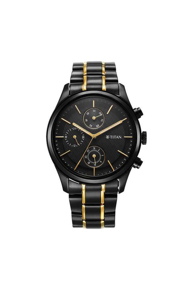 49.2-x-11.2-x-42-mm-Black-Dial-Stainless-Steel-Analogue-Watch-For-Men---1805KM06