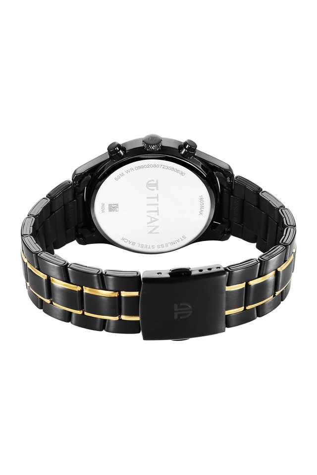 49.2-x-11.2-x-42-mm-Black-Dial-Stainless-Steel-Analogue-Watch-For-Men---1805KM06