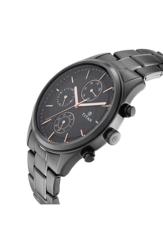 Mens-Gents-NEO-IV-Black-Dial-Stainless-Steel-Analogue-Watch---NM1805NM01