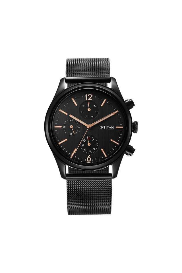 49.2-x-11.2-x-42-mm-Black-Dial-Stainless-Steel-Analogue-Watch-For-Men---1805NM05