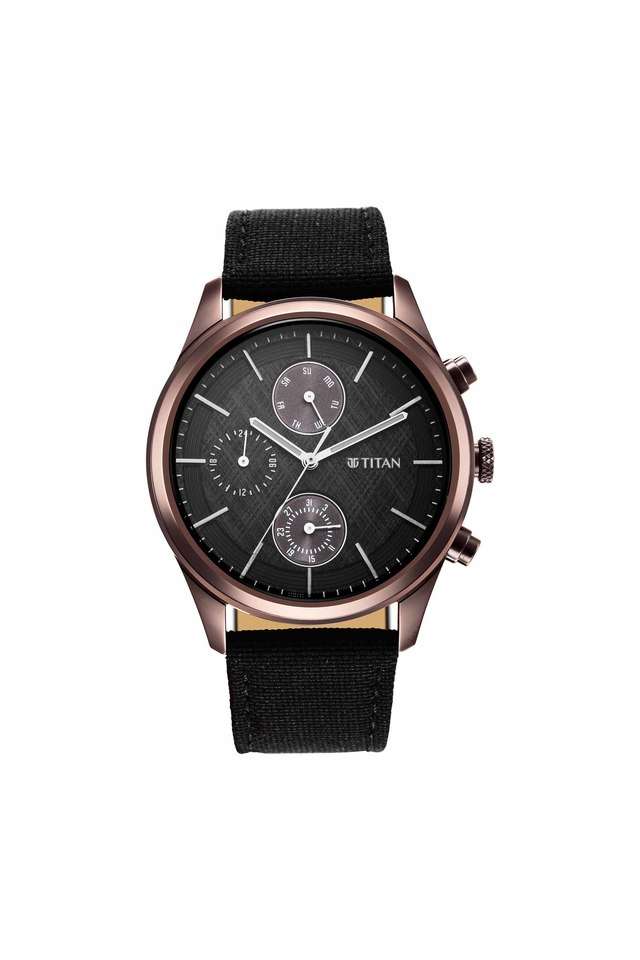 Mens-49.2-x-42-mm-NEO-Splash-Black-Dial-Fabric-Analogue-Watch
