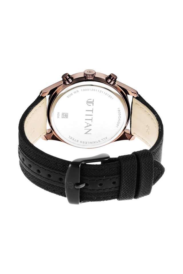 Mens-49.2-x-42-mm-NEO-Splash-Black-Dial-Fabric-Analogue-Watch