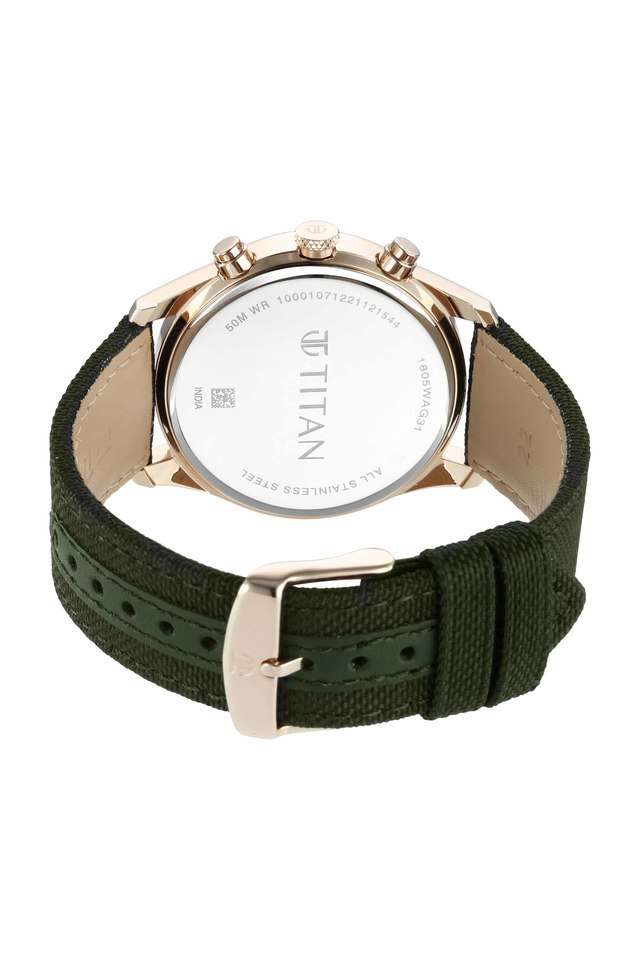 Mens-49.2-x-42-mm-NEO-Splash-Green-Dial-Fabric-Analogue-Watch