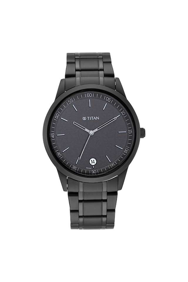 Mens-Minimals-Black-Dial-Leather-Analog-Watch---1806NM01