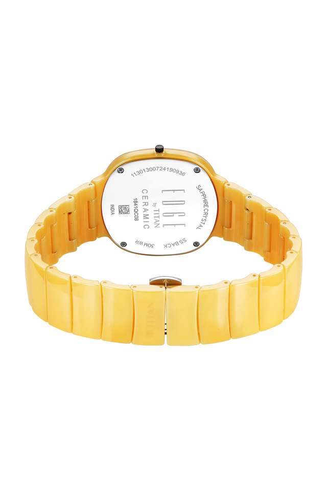 Edge-Camo-Squircle-45x4.45x38.10-mm-Yellow-Dial-Ceramic-Analogue-Watch-for-Men---1841QC08