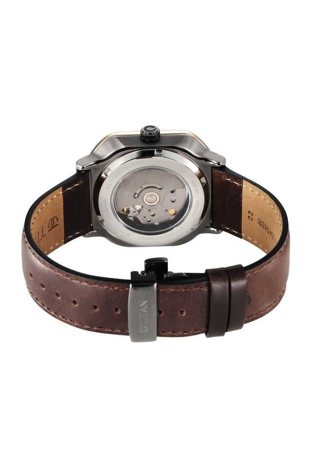 Techno-Beats-45.6-x-11.9-x-39.8-MM-Anthracite-Leather-Analog-Watch-For-Men---1893KL01