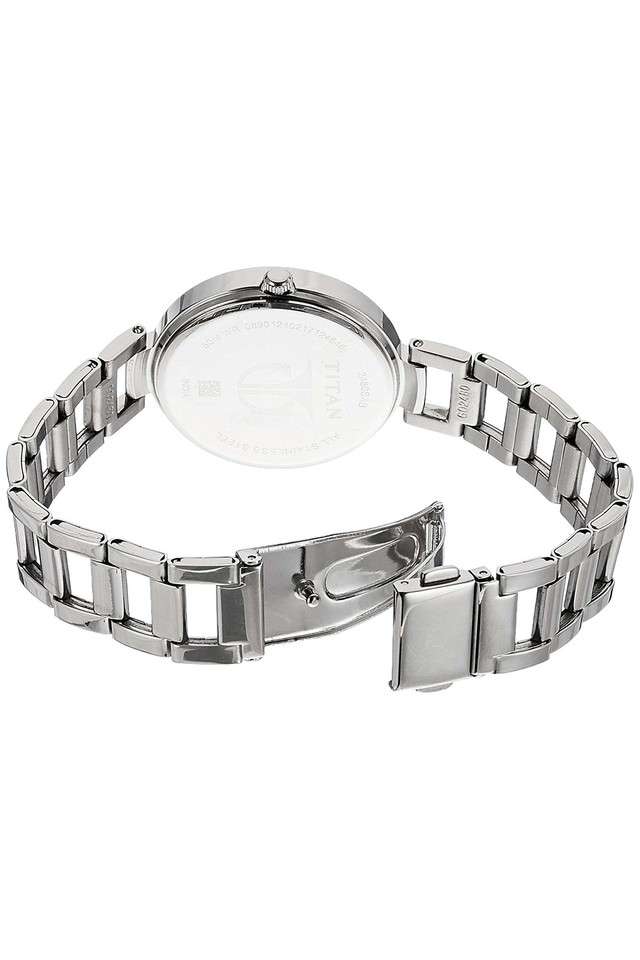 Womens-Analogue-Metallic-with-Stainless-Steel-Watch