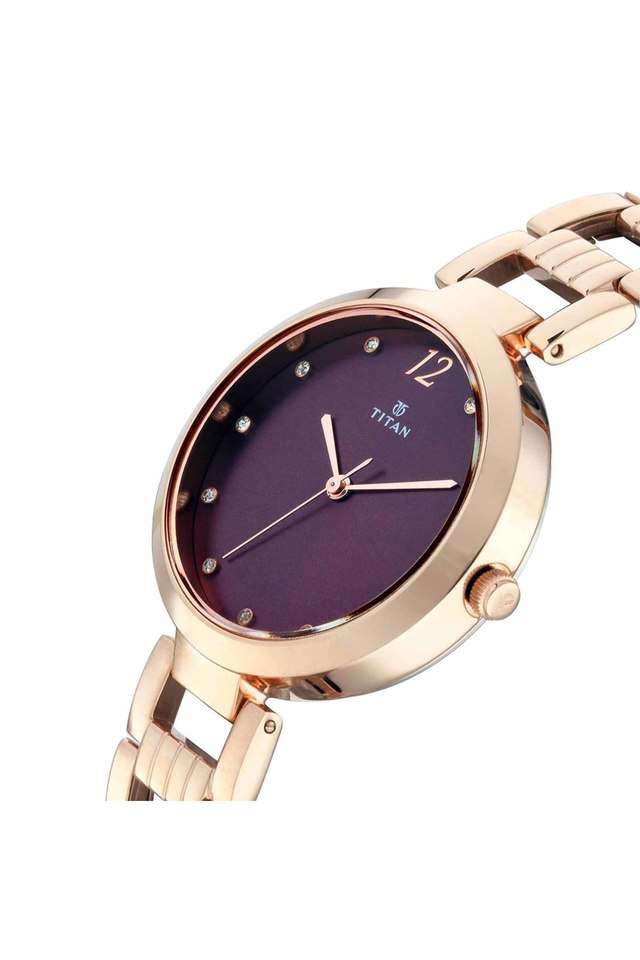 Womens-Ladies-Purple-Fashion-Basics-Purple-Dial-Stainless-Steel-Analogue-Watch---NM2480WM02