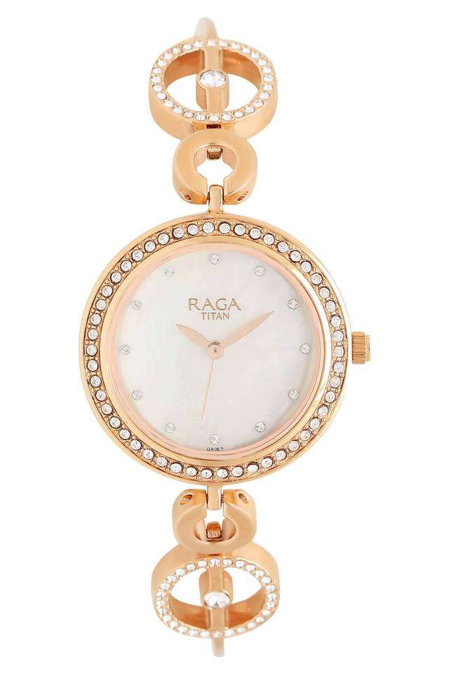 Womens-Raga-Mother-of-Pearl-Dial-Metallic-Analogue-Watch---2539WM03