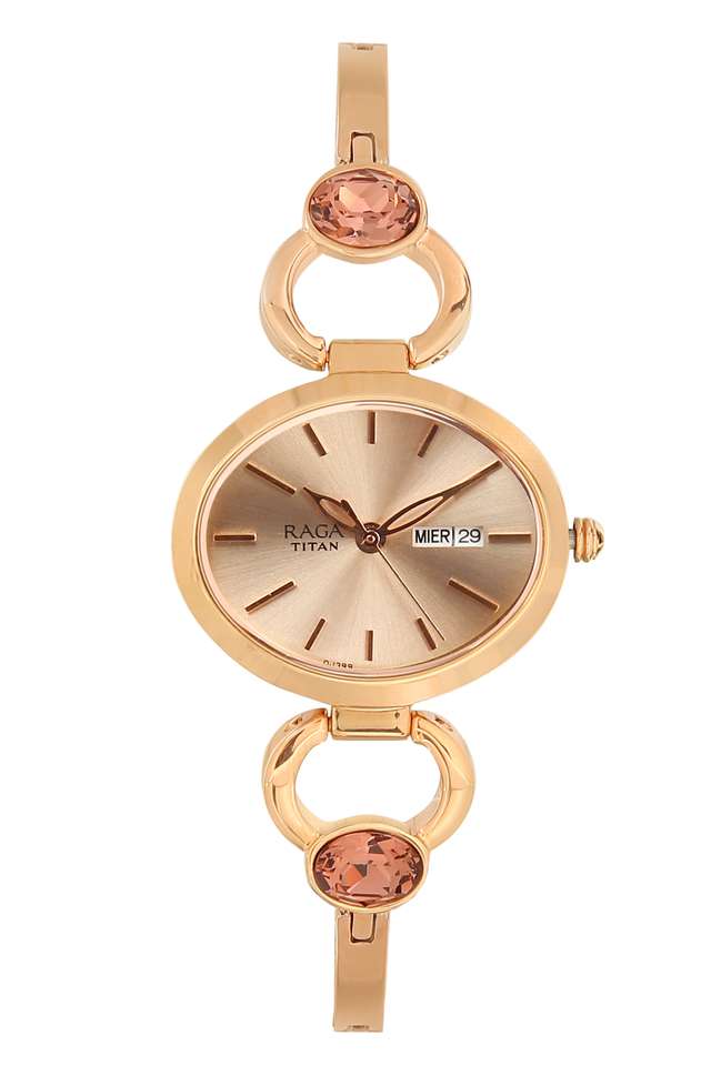 Womens-Rose-Gold-Dial-Metallic-Analogue-Watch---2621WM01