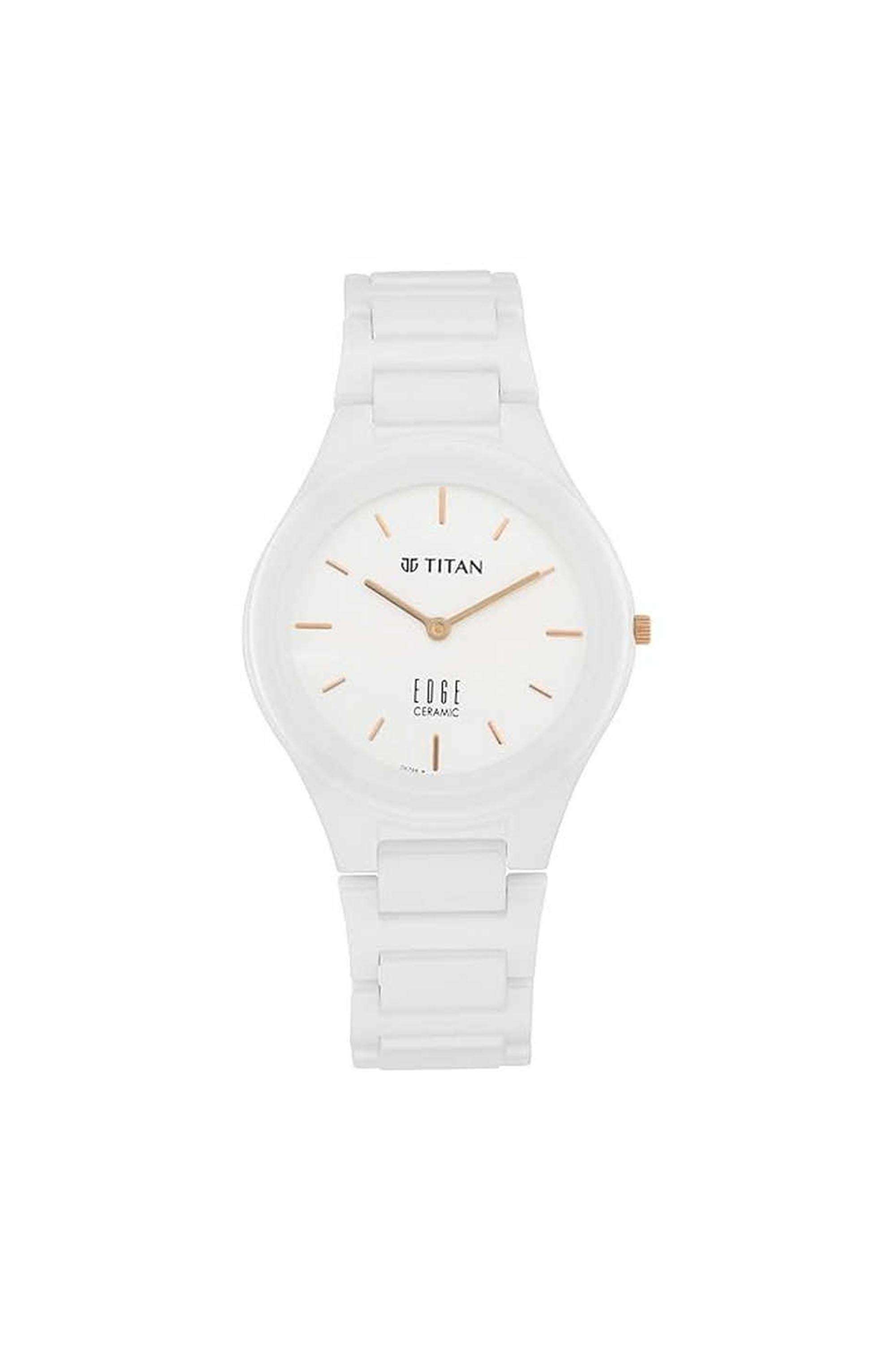 Edge-Ceramic-Women-s-34-mm-Quartz-Analogue-Watch---White-Dial-With-White-Ceramic-Strap-(NT2653QC04)
