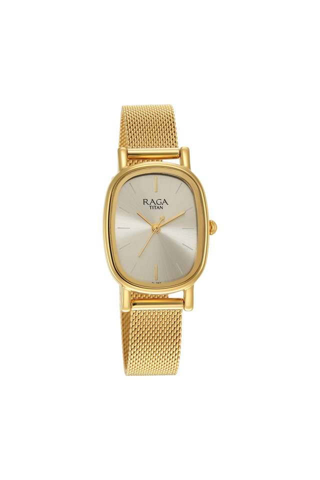 Womens-Raga-Viva-V-Phase-II-Light-Champagne-Dial-Stainless-Steel-Analog-Watch---2665YM01